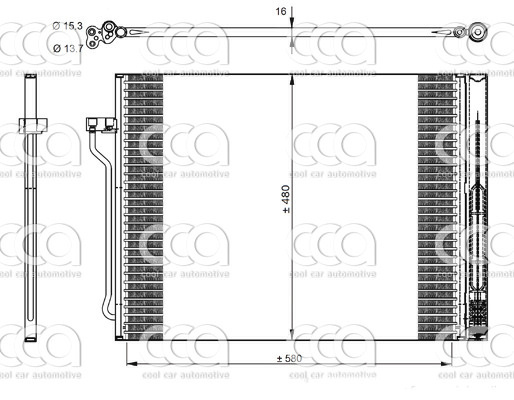 Condensers PW Condenser BMW 5 serie (F10-F11-F18) 10>