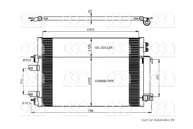 Condensers PW Condenser Jeep Patriot 2.4 07>