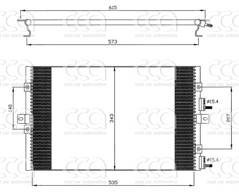 Condensers PW Condenser Chrysler PT Cruiser 2.4 GT