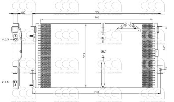 Condensers PW Condenser Chrysler Voyager II