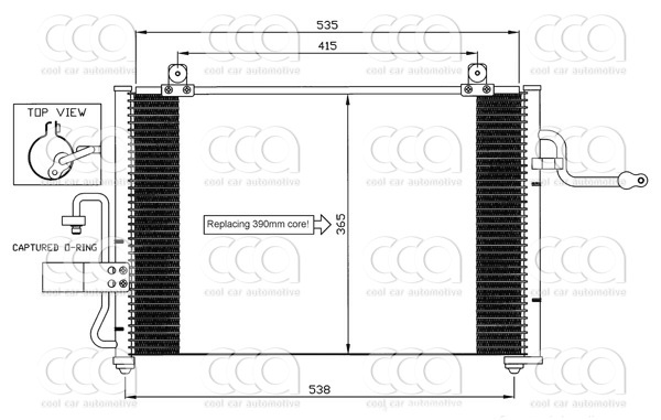 Condensers PW Condenser Daewoo Tacuma