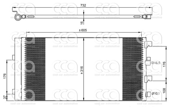 Condensers PW Condenser Dacia Duster 1.5 DCi
