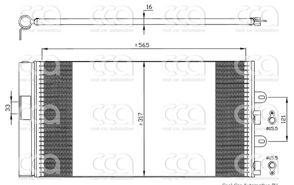 Condensers PW Condenser Fiat Punto 2003 Valeo