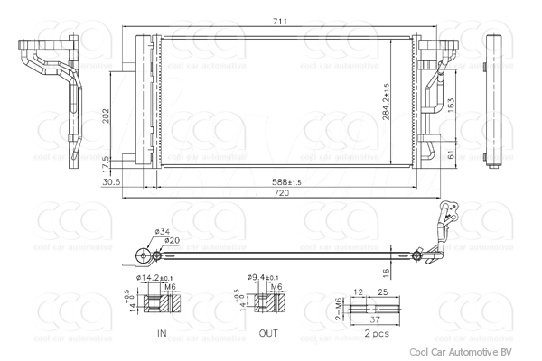 Condensers PW Condenser Hyundai i30  8/18>
