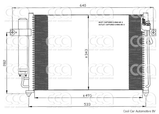 Condensers PW Condenser Hyundai Getz 1.6 aut.