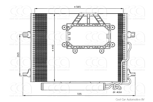 Condensers PW Condenser Mercedes E 3.0 CDI (W211) 05>