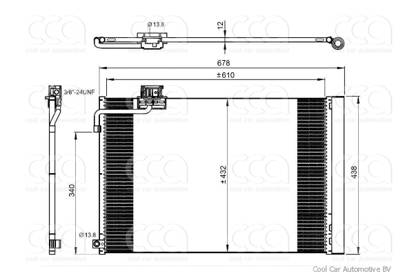Condensers PW Condenser Mercedes C-serie 5.5/6.2 07>