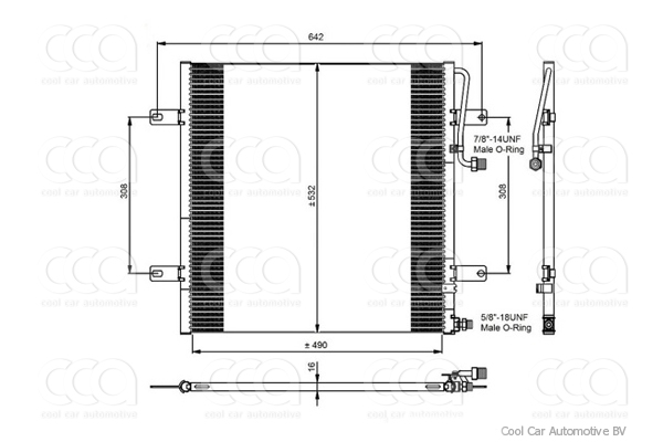Condensers PW Condenser Mercedes Vario / T2 / LN1