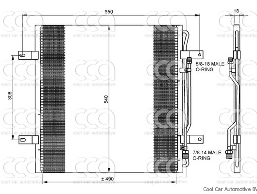 Condensers PW Condenser Mercedes Atego 98-04