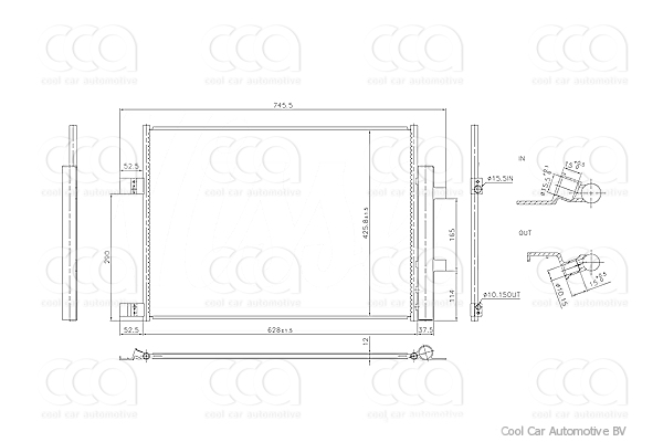 Condensers PW Condenser Nissan X-Trail 1.7 DCI 19>