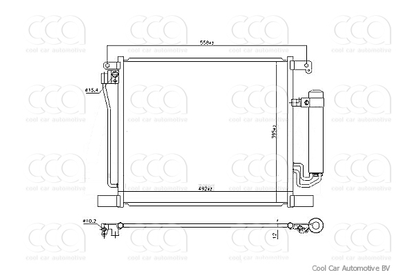 Condensers PW Condenser Nissan Pulsar 1.2 / 1.6 DIG-T