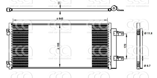 Condensers PW Condenser Opel Astra K  15>