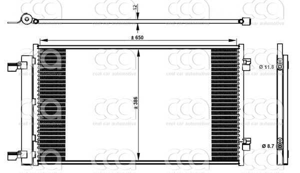 Condensers PW Condenser Opel Astra K  1,4I 15>