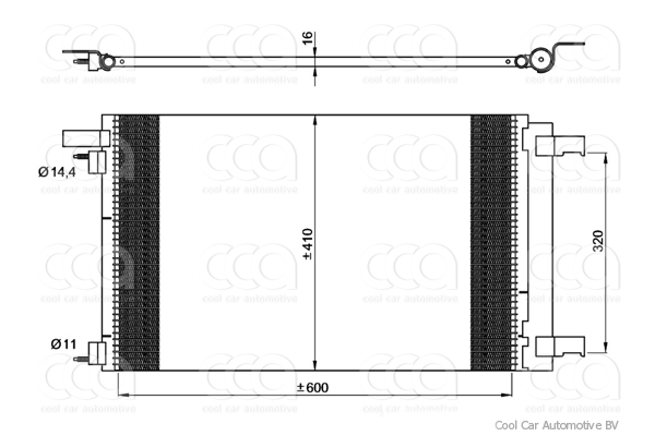 Condensers PW Condenser Peugeot 308 10>