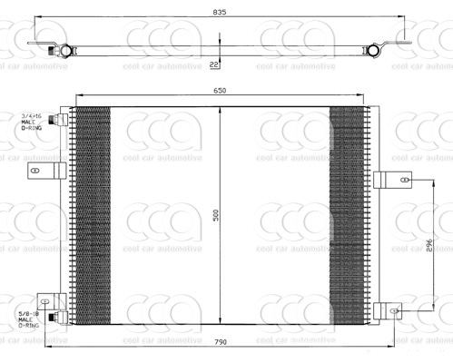 Condensers PW Condenser Renault Magnum AE 00>