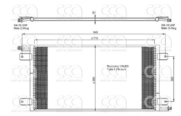 Condensers PW Condenser Renault Magnum AE 92-96