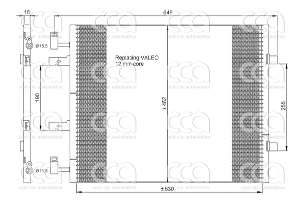 Condensers PW Condenser Renault Traffic 2.0 DCi