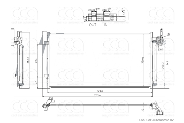 Condensers PW Condenser Land Rover Discovery Sport