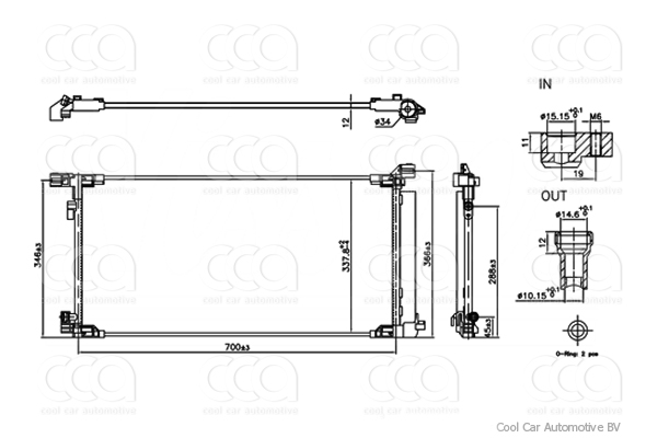 Condensers PW Condenser Toyota Corolla 2.0 Hybrid 19>