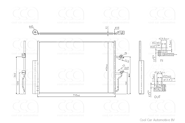 Condensers PW Condenser Volvo XC60 II / III