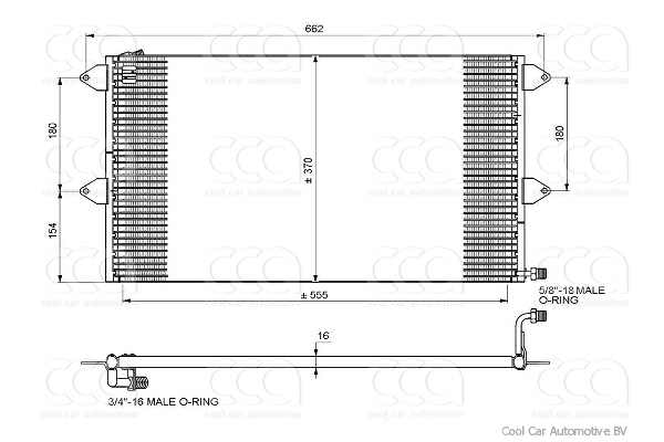 Condensers PW Condenser VW Polo III 96>