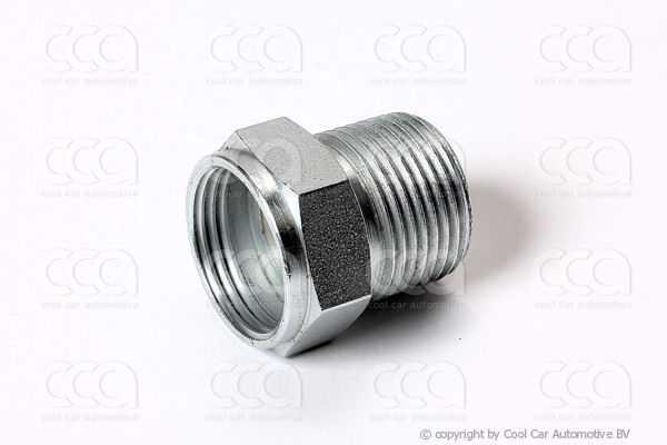 Servicenippels / adapters en toebehoren Adapter female teflon-male tube-o  staal