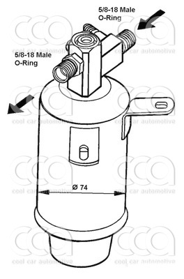 Droger / accumulator Droger BMW E30/5