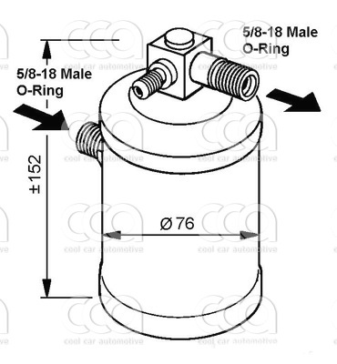Droger / accumulator Droger Citroen Xantia