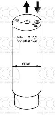 Droger / accumulator Droger Honda Legend/Lexus/Maza MPV