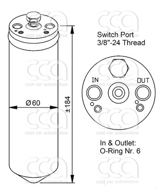 Droger / accumulator Droger Mitsubishi Carisma/Colt/Eclipse