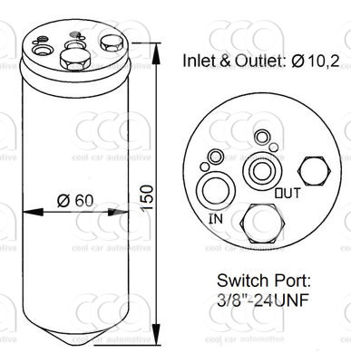 Droger / accumulator Droger Nissan 96-03