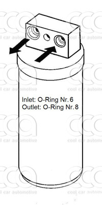 Droger / accumulator Droger Opel Vectra B