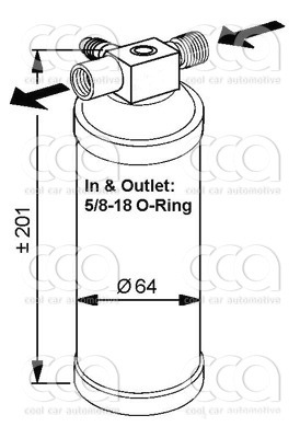 Droger / accumulator Droger Renault 21 I-II / R25
