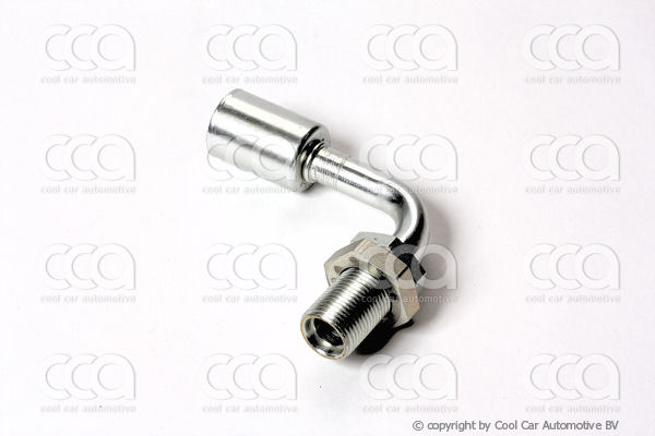 Fittingen / Compr. fittingen - adapters Fitting plaatdoorvoer 90 gr 8 staal