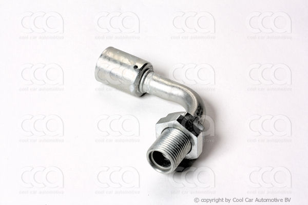 Fittingen / Compr. fittingen - adapters Fitting plaatdoorvoer 90 gr 10 staal