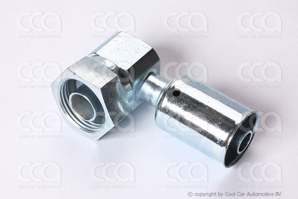 Fittingen / Compr. fittingen - adapters Fitting rotalock  90 gr 8 staal