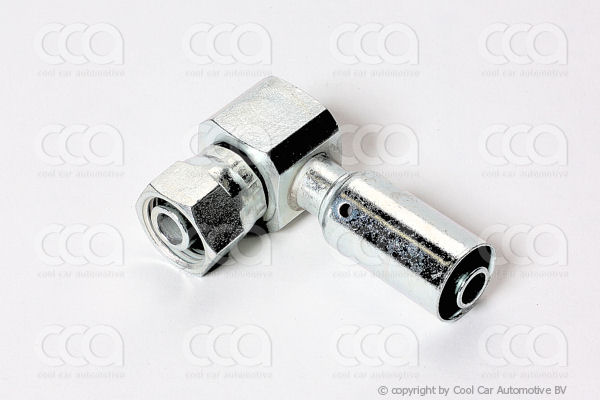 Fittingen / Compr. fittingen - adapters Fitting  FOR  90 gr ROD  8 -  8 staal