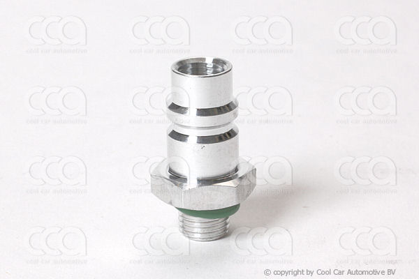 Servicenippels / adapters en toebehoren Lagedruk serviceventiel R134a (3/8)