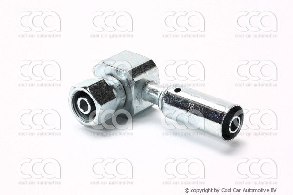 Fittingen / Compr. fittingen - adapters Fitting FOR  90 gr ROD  6 - 6 staal