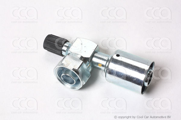 Fittingen / Compr. fittingen - adapters Fitting rotalock  90 gr 10 staal + R134a