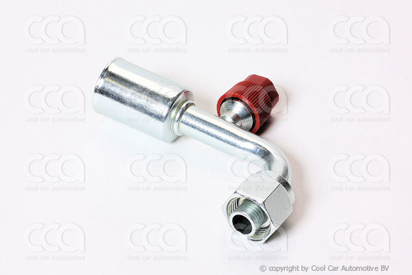 Fittingen / Compr. fittingen - adapters Fitting FOR 90 gr 8 - 8 staal + R134a