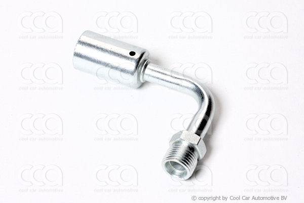 Fittingen / Compr. fittingen - adapters Fitting MIO 90 gr 6 - 6 staal