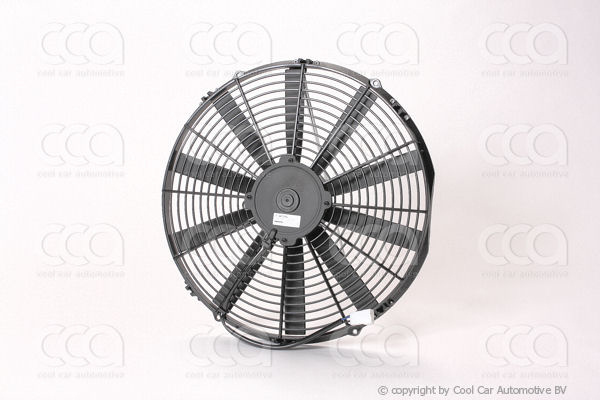 Ventilatoren UNI (condenser) Ventilator Spal 385 mm. 12 volt zuigend