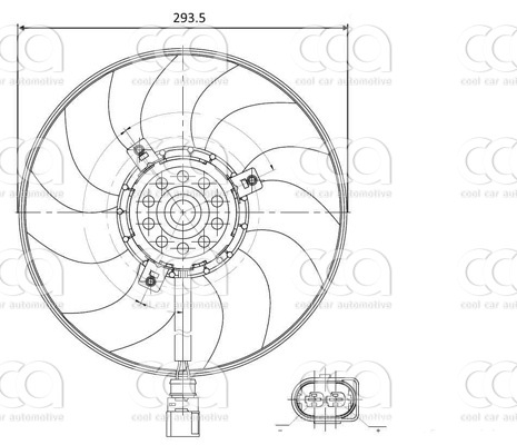 Ventilatoren Nissens Ventilator VW Golf V