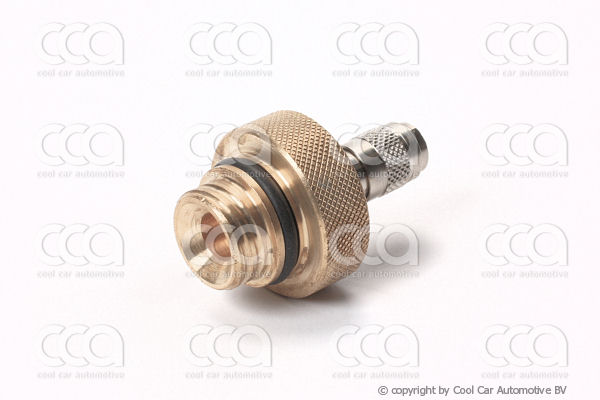 Vulstation-onderdelen en onderhoud Adapter Messing 500 ml fles olie/UVdye