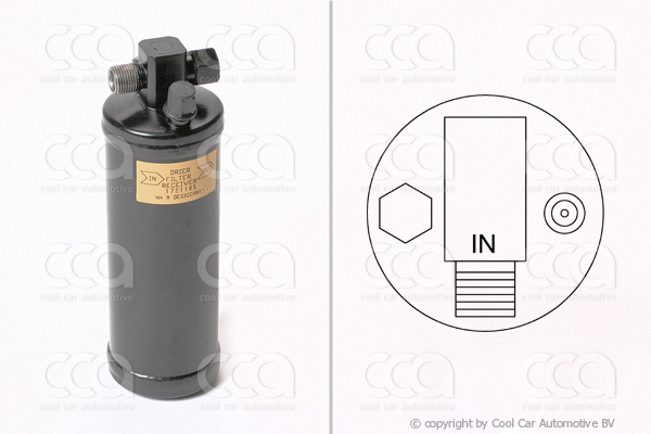 Droger / accumulator Droger universeel 214 mm x 64 mm