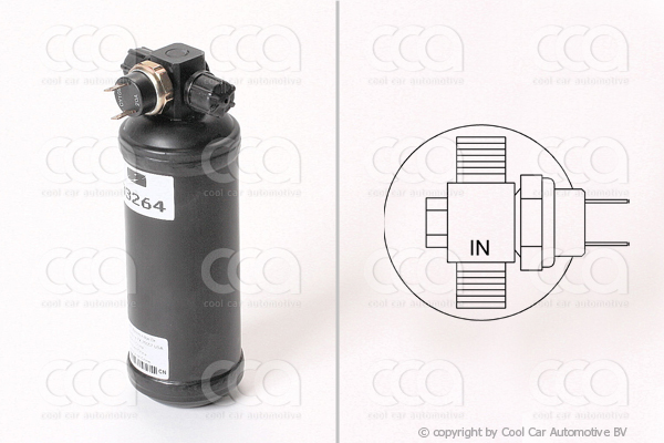 Droger / accumulator Droger universeel 198 mm x 60 mm