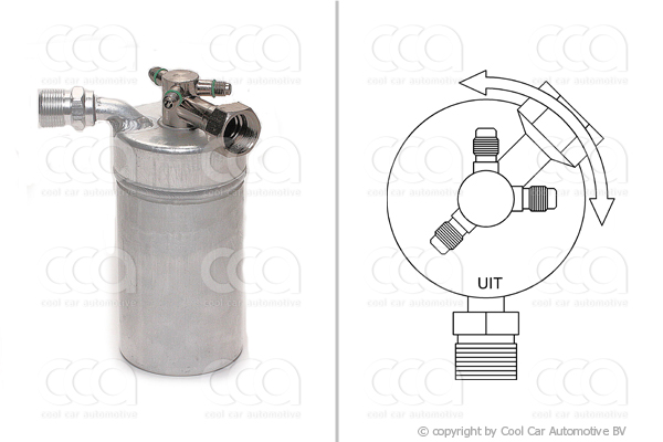 Droger / accumulator Droger universeel 209 mm x 88 mm
