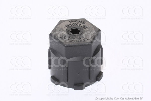 Servicenippels / adapters en toebehoren Dop zwart HD M10x1,25 HFO1234YF (5 st)