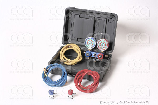 Werkplaatsuitrusting Meterset 2 kraans R134a